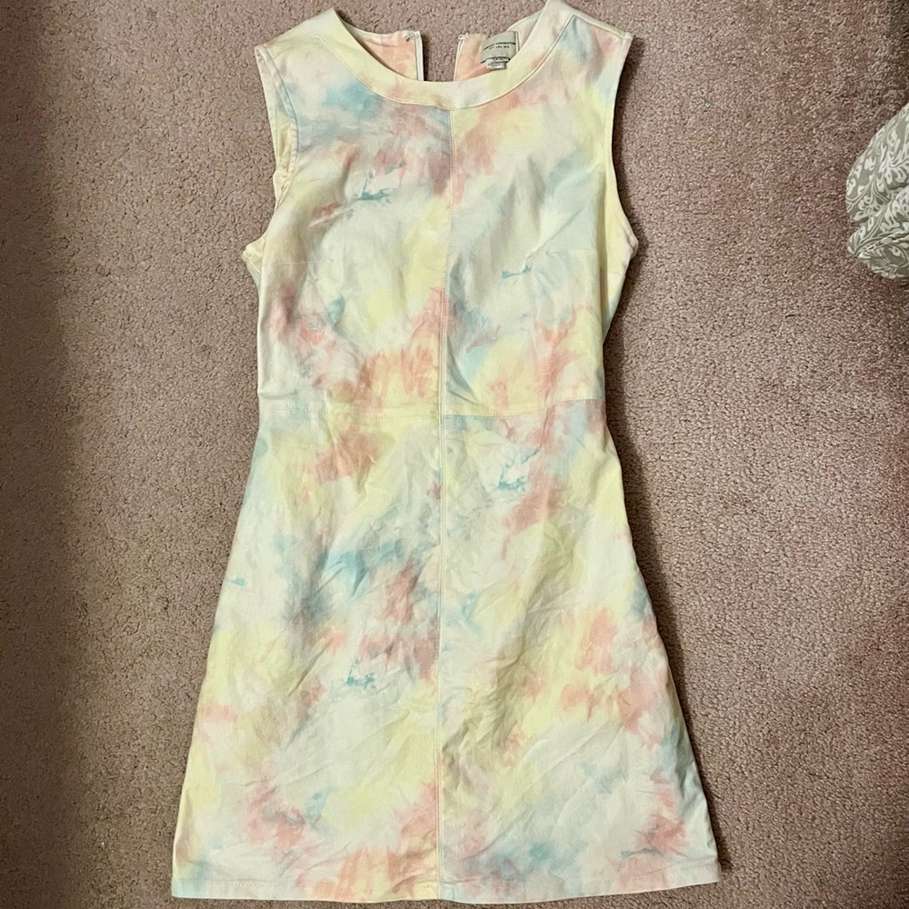 French Connection Pastel Tie-Dye Mini Dress
